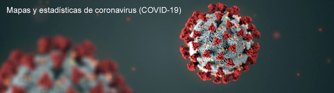 Mapa interactivo en línea de la distribución del coronavirus en el mundo