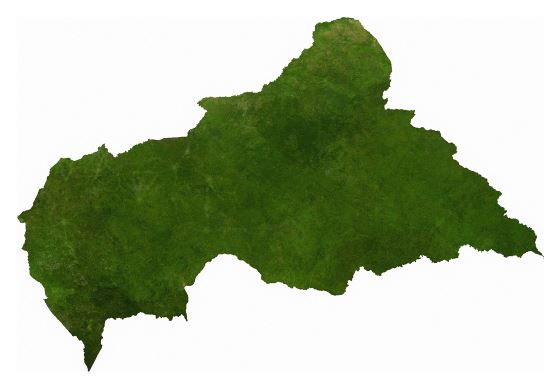 Grande mapa satelital de República Centroafricana