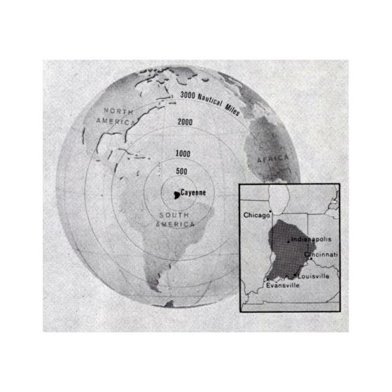 Detallado mapa de ubicación de Guayana Francesa