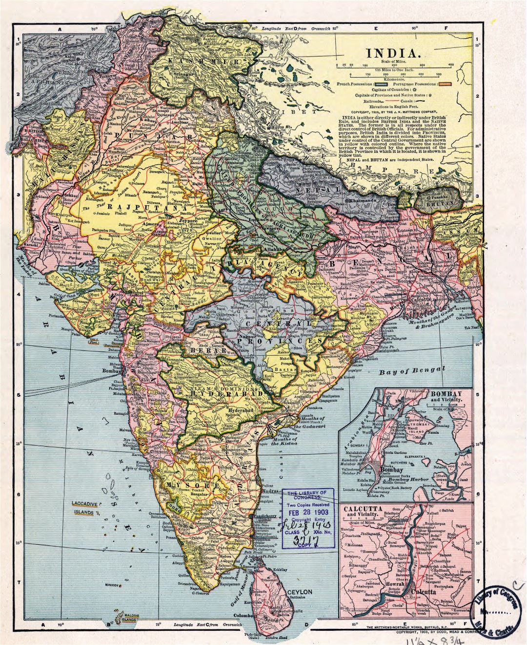 Grande detallado antiguo mapa político y administrativo de la India