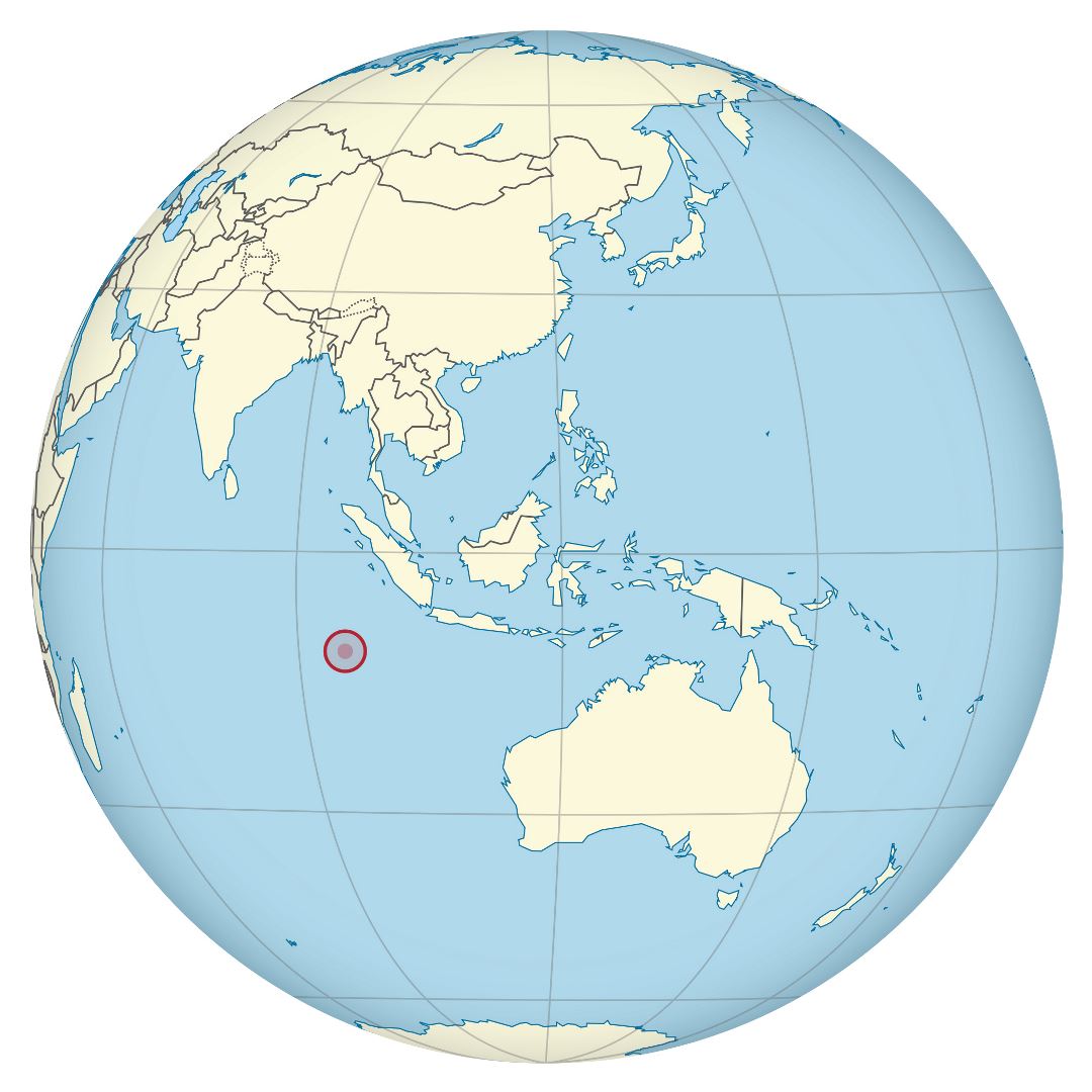 Grande mapa de ubicación de las Islas Cocos (Keeling)