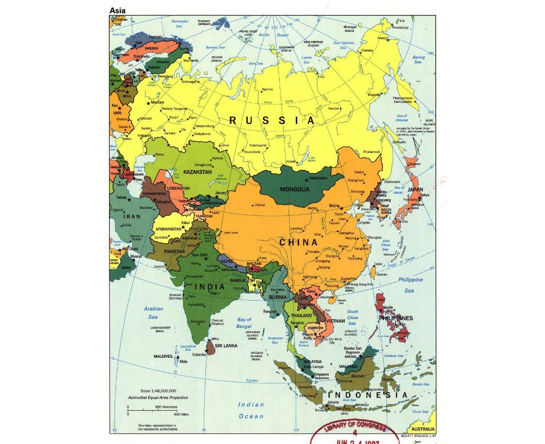 Mapas de Asia y países Asiáticos | Colección de mapas de Asia | Mapas del  Mundo