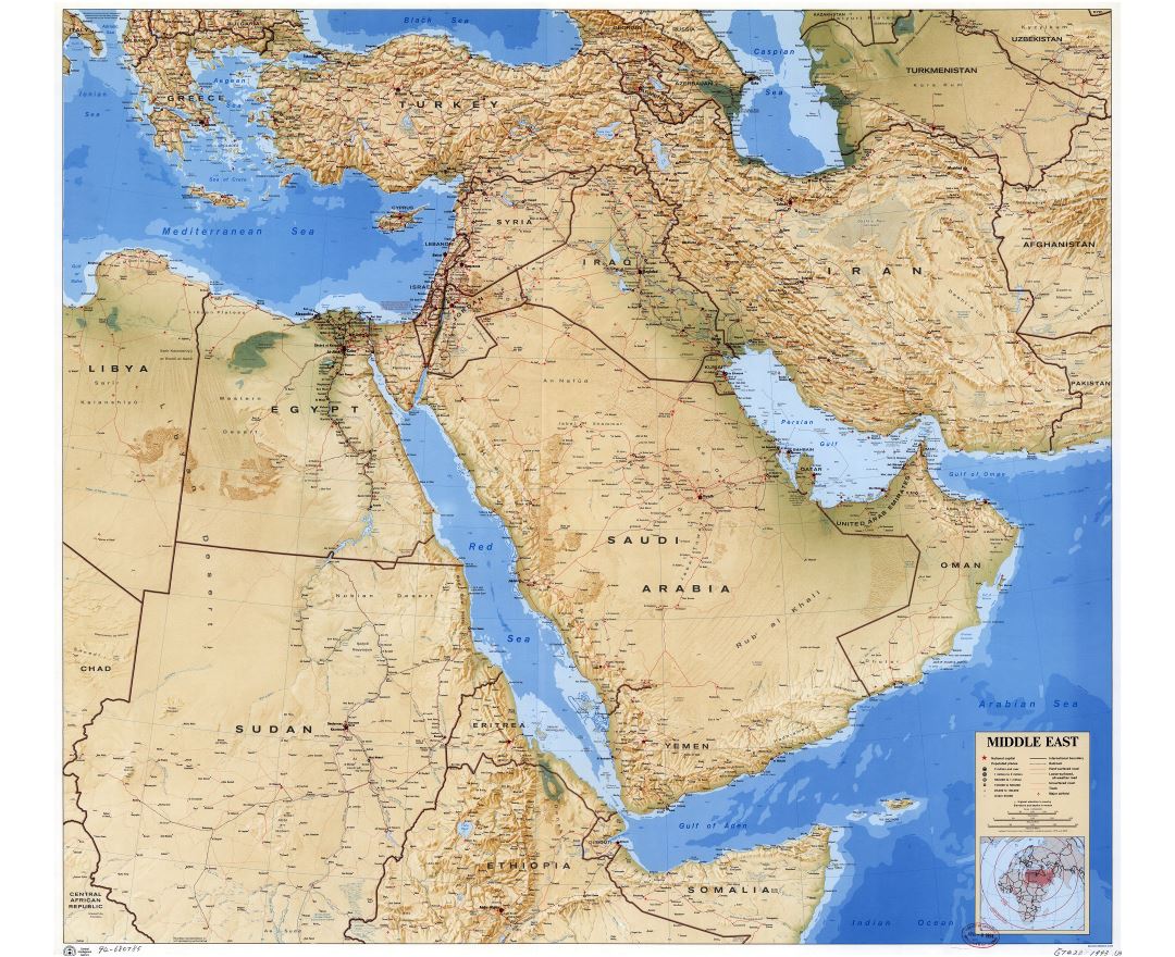 Estribillo matraz Hecho para recordar Mapas de Medio Oriente | Colección de mapas de Medio Oriente | Asia | Mapas  del Mundo