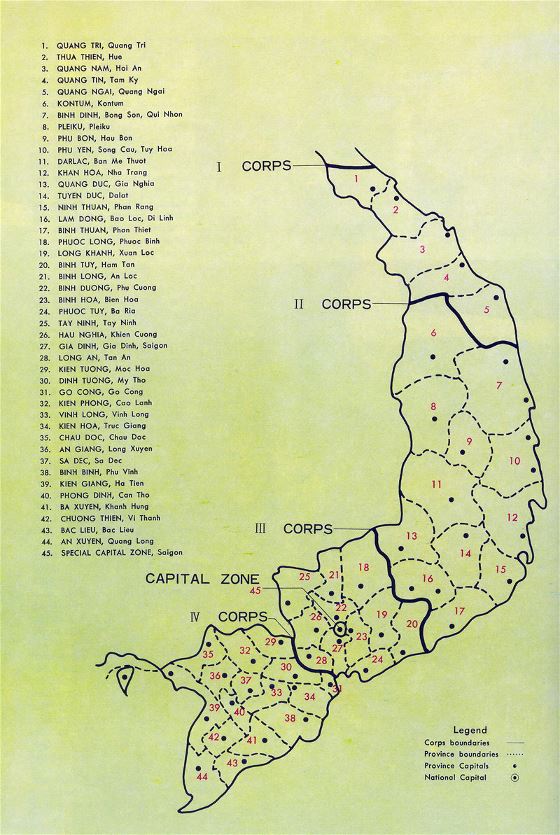 Mapa de regiones de Vietnam