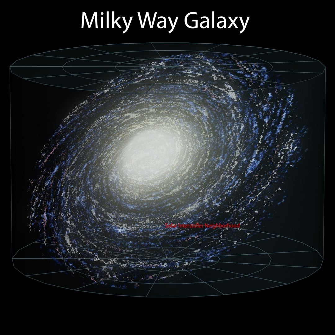 Gran mapa detallado de la Vía Láctea