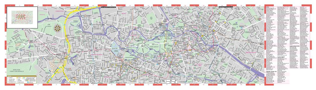 En alta resolución atracciones turísticas de Berlín top Guía con otras marcas