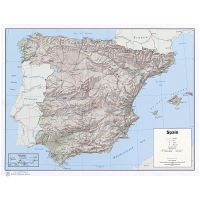 A gran escala mapa de España con todas ciudades, pueblos, carreteras,  autopistas y aeropuertos, España, Europa