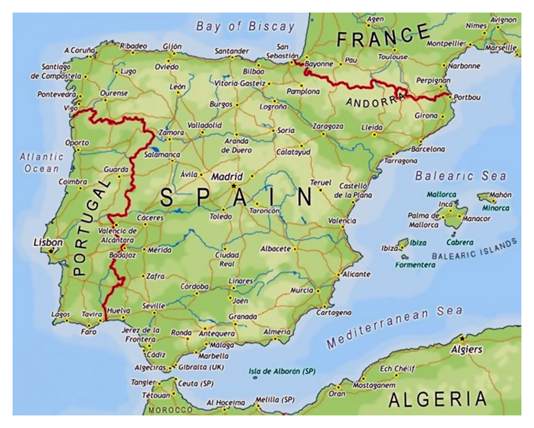 Mapa de España | España | Europa | Mapas del Mundo