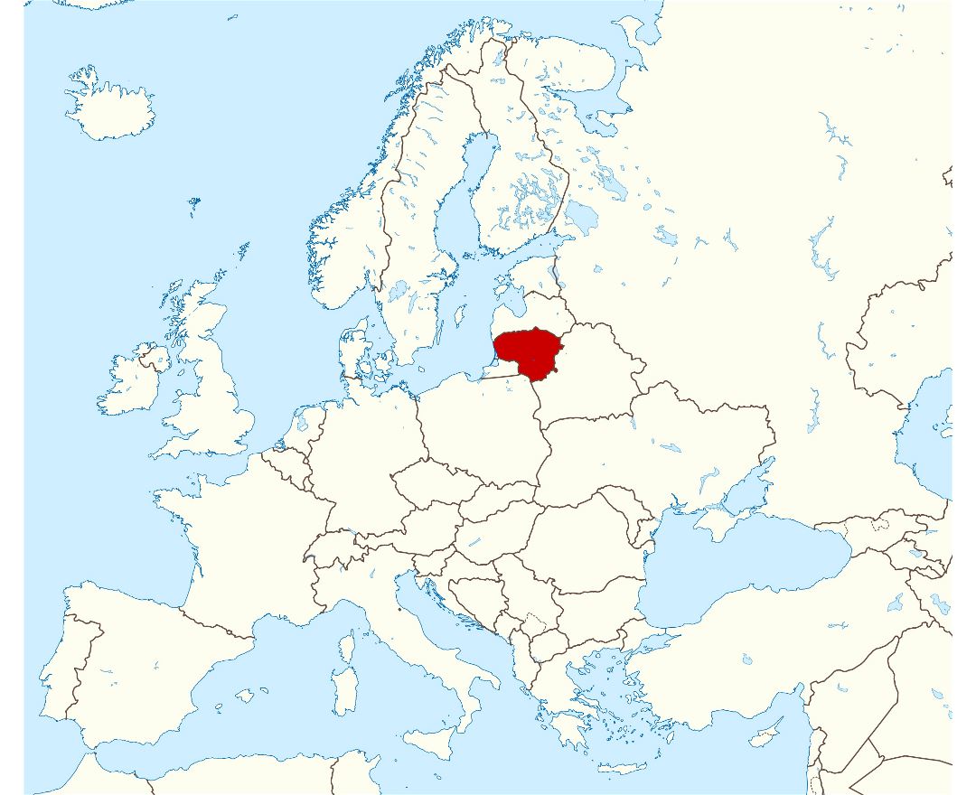 Mapas De Lituania Colecci n De Mapas De Lituania Europa Mapas Del 