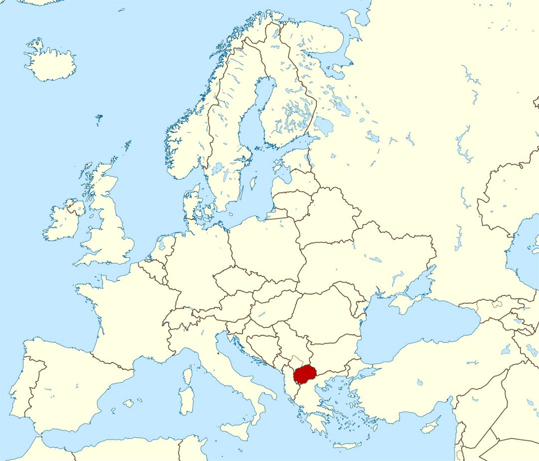 Grande Mapa De Ubicaci n De Macedonia Macedonia Europa Mapas Del 