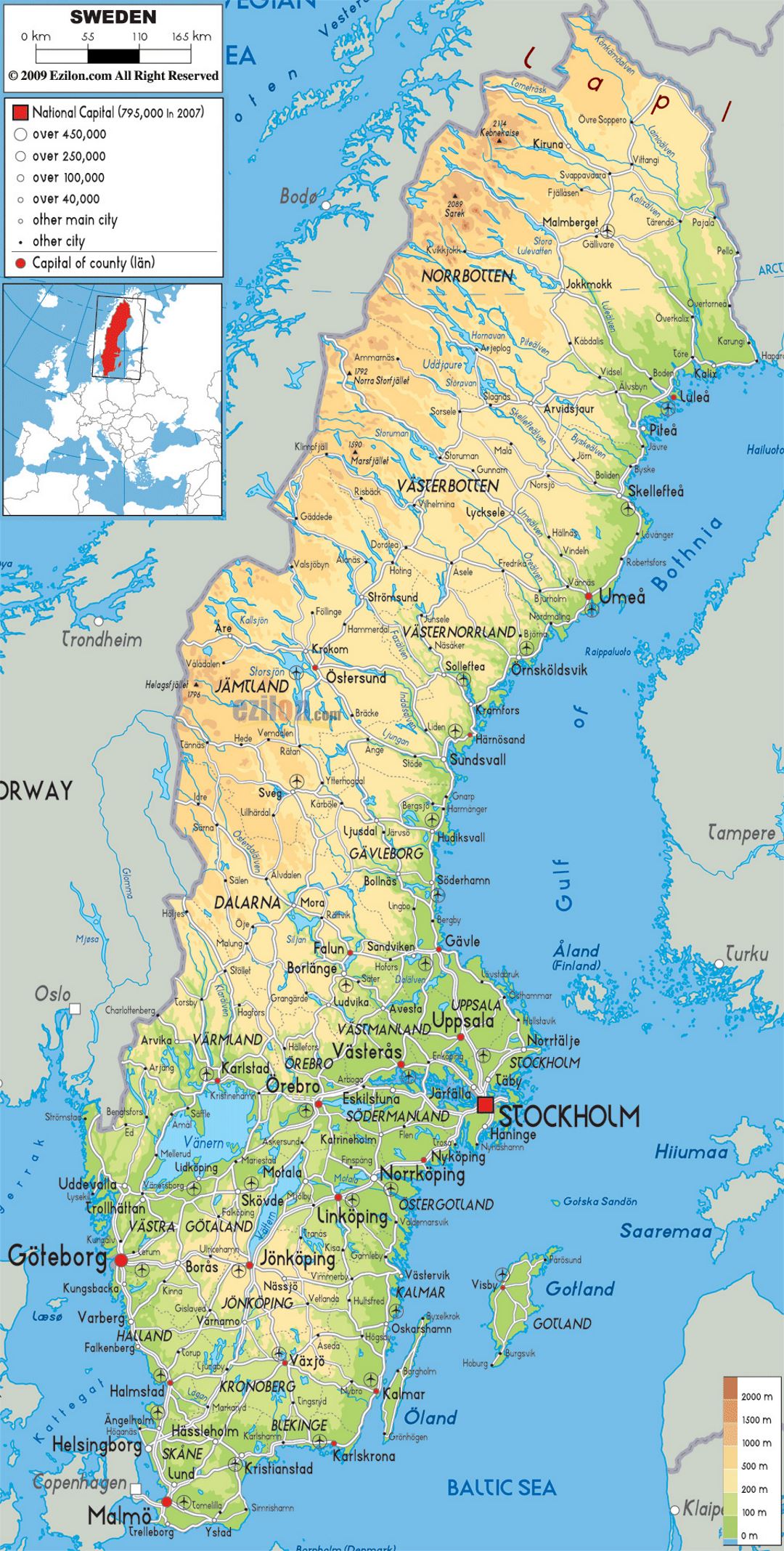 Suecia Mapa / Mapa De Suecia Donde Esta Queda Pais Encuentra
