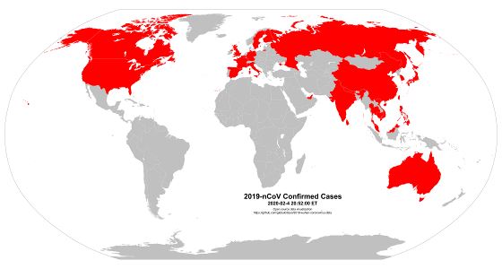 Covid 19 Mapa Mundial - 2020-02