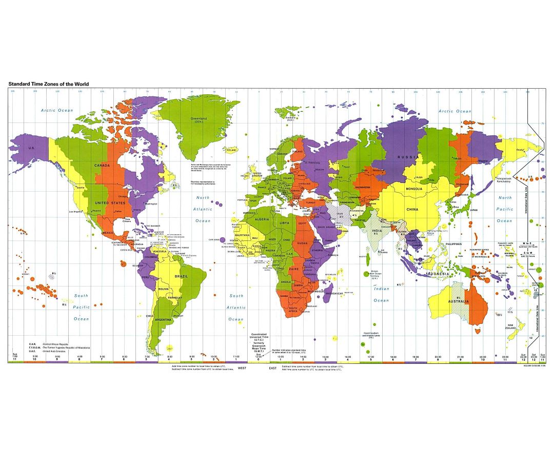 válvula cascada agitación Mapas de Zonas Horarias del Mundo | Colección de mapas de las Zonas Horarias  Mundiales | Mundo | Mapas del Mundo